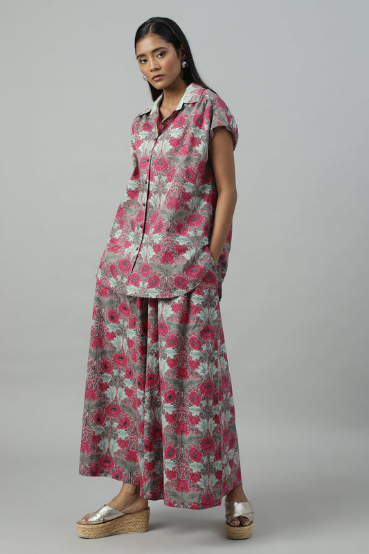 PINK POPPY SHIRT SET (2 pcs)