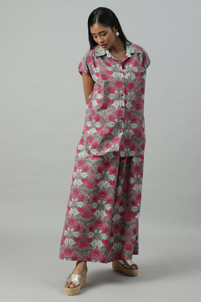 PINK POPPY SHIRT SET (2 pcs)