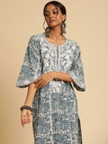 Indigo Marigold Organic Cotton Kaftan
